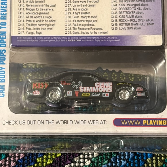 KISS Race Car, Gene Simmons, bonus Photo Card. Rock pop culture collectible - Picture 4 of 7